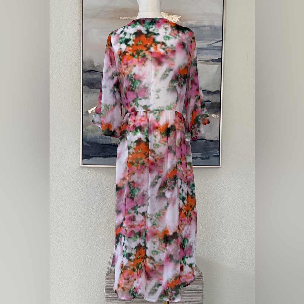 Like Mynded Elegant Floral Watercolor Swim Coverup - Picture 10 of 16